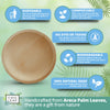 5" Round Palm Leaf Plates