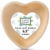 6.5" Heart-Shaped Palm Leaf Bowls
