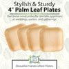 4" Square Palm Leaf Plates