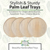 13" Round Palm Leaf Trays (low)