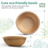3" Round Palm Leaf Bowls