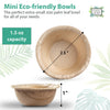 2.5" Round Palm Leaf Bowls (75 pk)